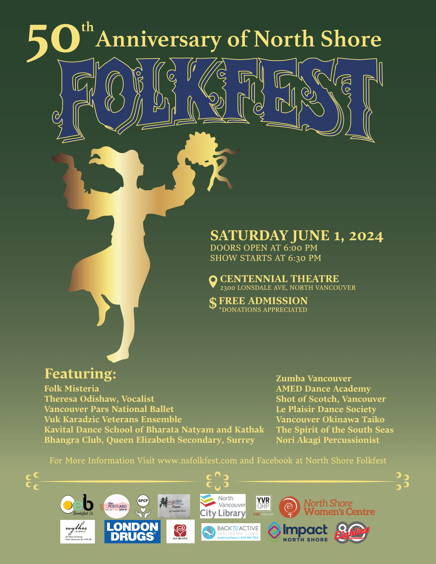 NORTH SHORE FOLKFEST 50TH ANNIVERSARY North Vancouver Recreation and Culture Commission