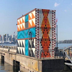 Blanketing the City V: (Rescue) (Aftermath) (Wealth of the Land) – Debra Sparrow -xʷməθkʷəy̓əm (Musqueam), Chief Janice George & Buddy Joseph - Sḵwx̱wú7mesh Úxwumixw (Squamish Nation), Angela George - səlilwətaɬ (Tsleil-Waututh Nation)