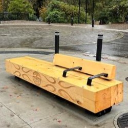 Spirit of the North Wind & Sheltered Place Benches – Jonas Jones – Deep Cove – səlilwətaɬ (Tsleil-Waututh Nation)