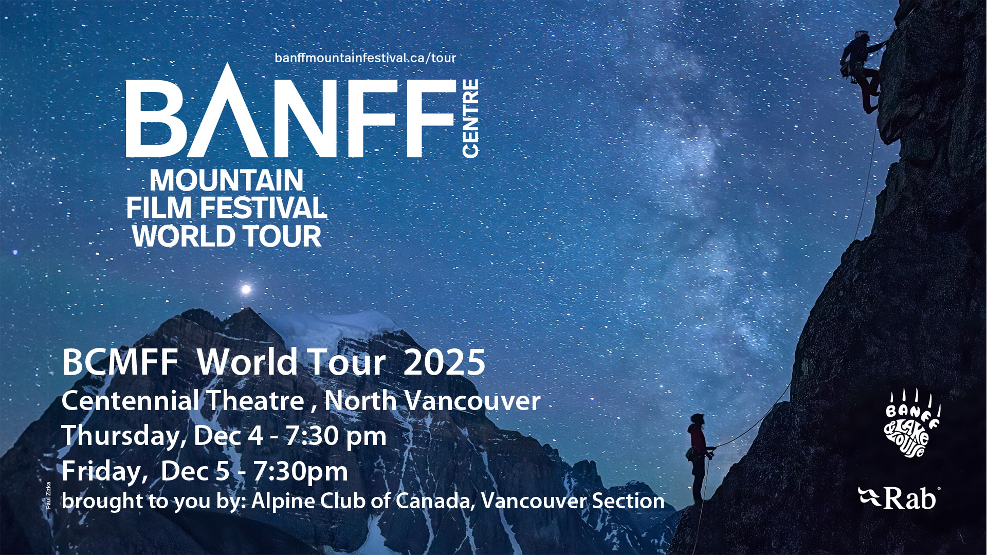 Banff Mountain Film Festival Dec. 4, 5, 2025