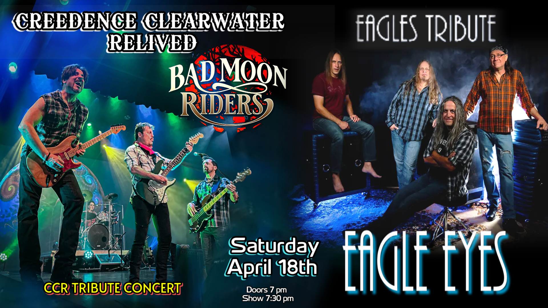 CCR & Eagles Tribute Concert Apr. 18, 2026