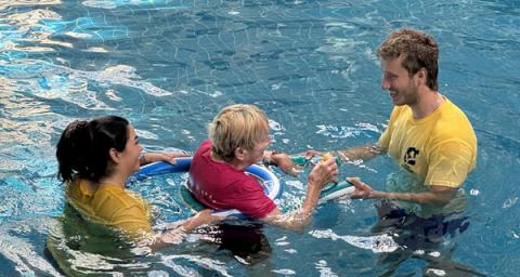 Aquatic rehab class