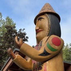 Coast Salish Welcome Figure