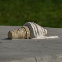 small ice cream cone sculpture 