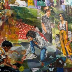 Detail of painting