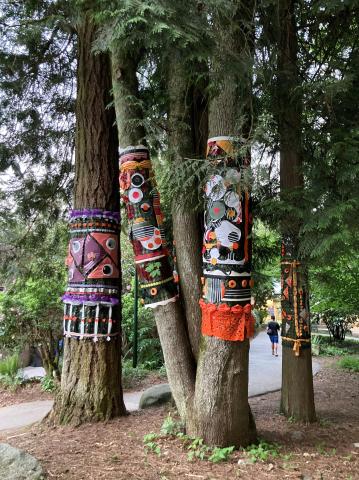Artistic tree wraps at Ron Andrews Artistic tree wraps at Ron Andrews