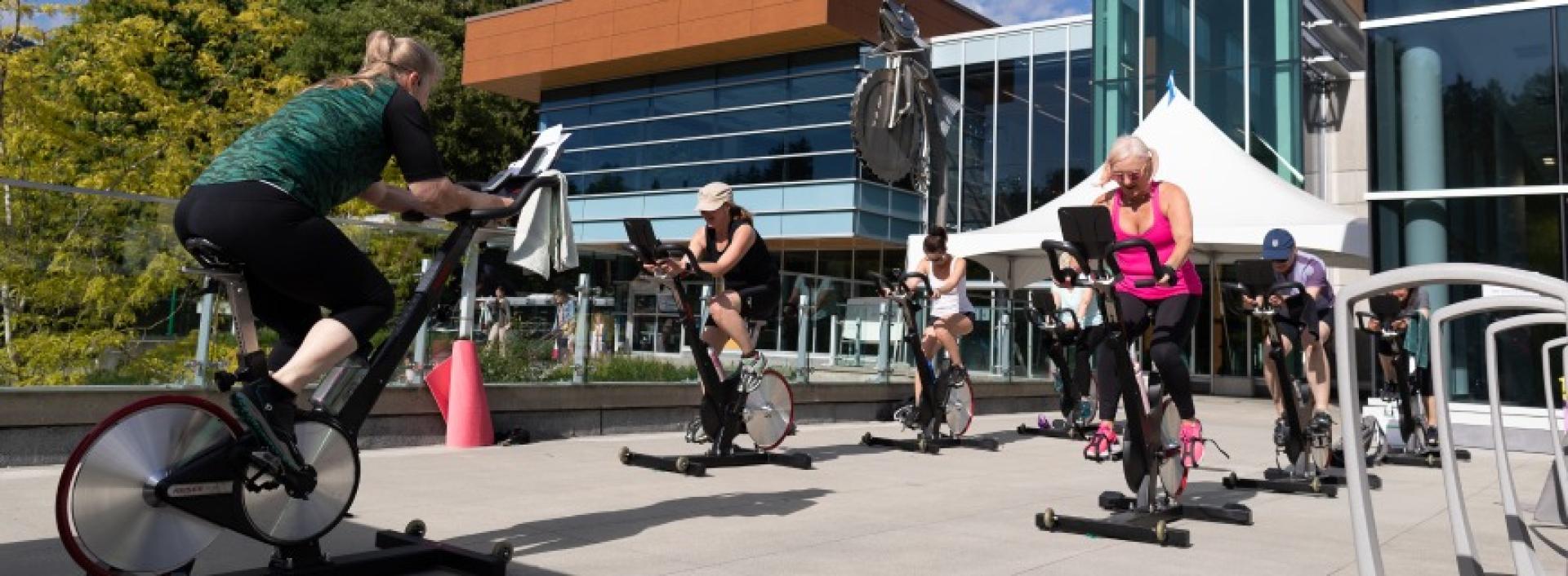 outdoor spin class
