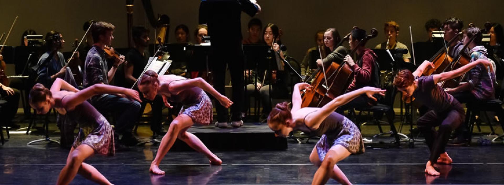 Lions Gate Youth Orchestra with dancers