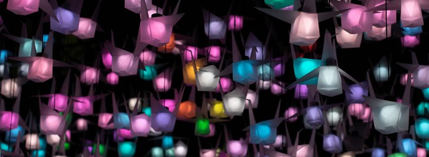 Multicoloured lanterns
