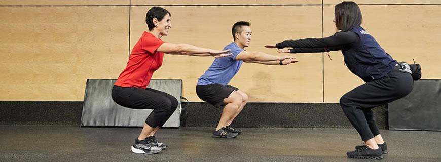 Personal training session at Delbrook