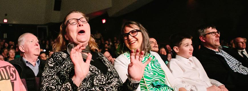 Friends at a concert