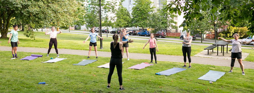 Outdoor bootcamp class