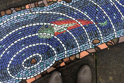 public art, mosaic, North Vancouver, Bruce Walther
