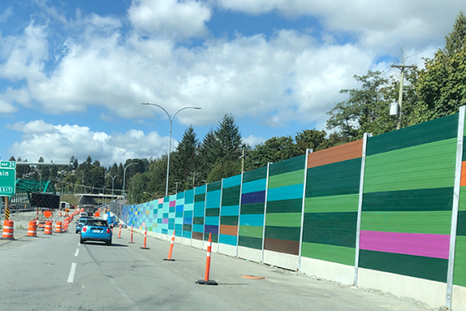 Highway Wall, Public Art, North Vancouver Art