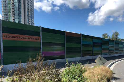Highway Wall, Public Art North Vancouver