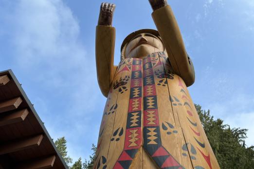 Coast Salish Welcome Figure
