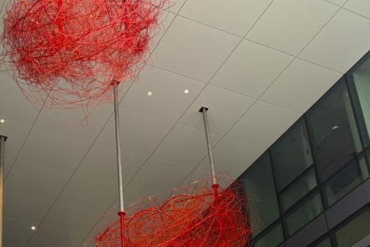 Detail Look at the Clouds Sculpture