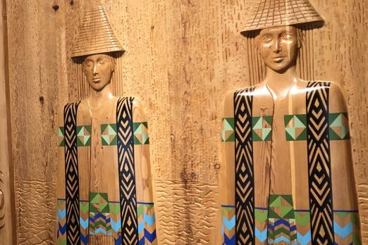 Coast Salish Carved Panel