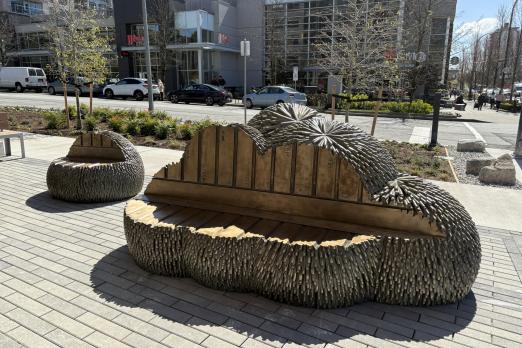 Mushroom Bench Sculptures