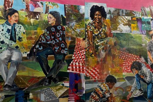 Detail of painting at rec centre