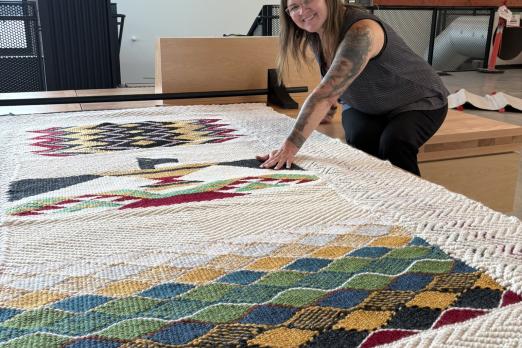 Finished Weaving Ready for Install (Angela Paul)