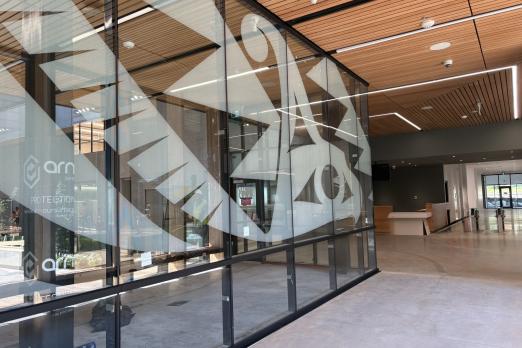 Coast Salish Thunderbird on Glass 