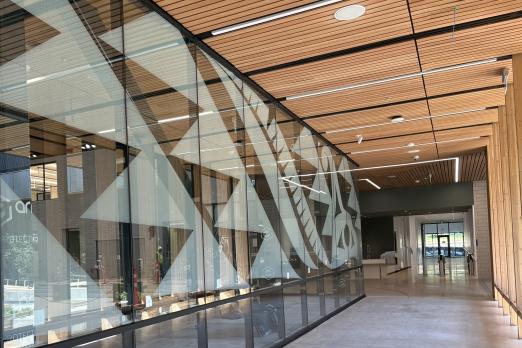 Coast Salish Thunderbird on Glass 