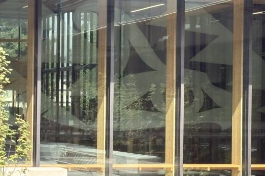 Coast Salish Thunderbird on Glass 