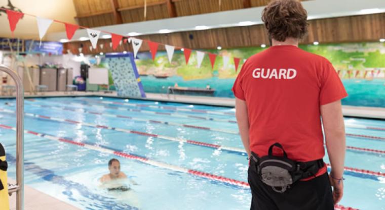 Lifeguard at Ron Andrews Pool