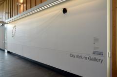 City Atrium Gallery stencilled on wall