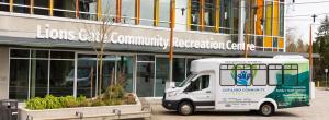 Capilano Community Services Society van at Lions Gate Community Recreation Centre
