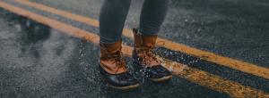 Jumping in a puddle
