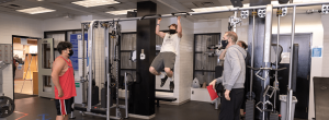 Kenneth Gordon Maplewood School students in Ron Andrews Fitness Centre
