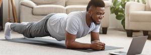 Man doing a plank
