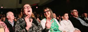 Friends at a concert